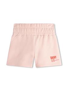 Dkny Kids Katoenen shorts met logoprint - Roze