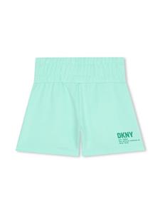 Dkny Kids Katoenen shorts met logoprint - Groen