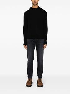 7 For All Mankind tapered-leg stretch-cotton jeans - Zwart