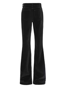 FRAME Le High Flare velvet trousers - Zwart