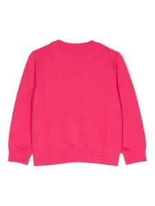 Balmain Kids logo-embellished cotton sweatshirt - Roze