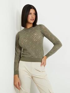Guess Sweater Met All-Over Logo