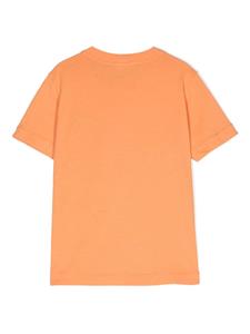 Stone Island Junior Compass-patch cotton T-shirt - Oranje