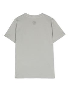 Stone Island Junior logo-print cotton T-shirt - Grijs