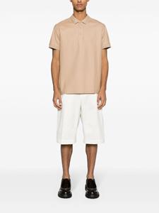 Burberry embroidered-logo cotton polo shirt - Beige