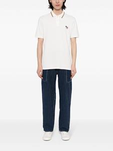 PS Paul Smith logo-embroidered cotton polo shirt - Wit