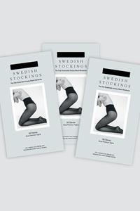 Swedish Stockings Damen vegan Basic Set! Svea Strumpfhose 3 Stück Schwarz