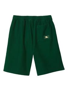 Burberry Katoenen shorts met logo - Groen