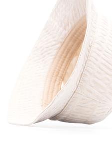 Moschino Vissershoed met geborduurd logo - Beige