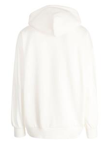 CHOCOOLATE logo-print cotton blend hoodie - Beige