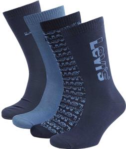 Levi's 4-Paar Giftbox Sokken Blauw