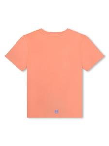 Givenchy Kids T-shirt van biologisch katoen met logoprint - Oranje