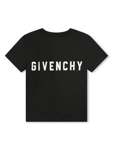 Givenchy Kids T-shirt van biologisch katoen met logoprint - Zwart