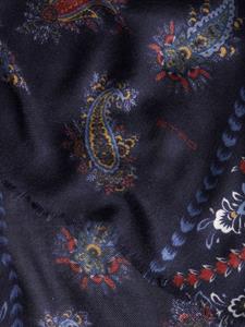 ETRO Sjaal met paisley-print - Blauw