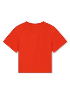 Kenzo Kids T-shirt van biologisch katoen met logoprint - Rood