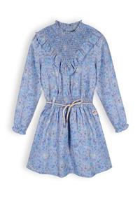 NoNo Meisjes jurk AOP - Mayana - Provence blauw