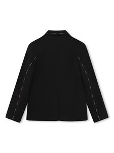 Givenchy Kids logo-trim single-breasted blazer - Zwart