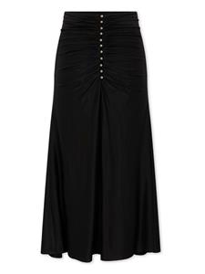 Rabanne button-embellished draped skirt - Zwart