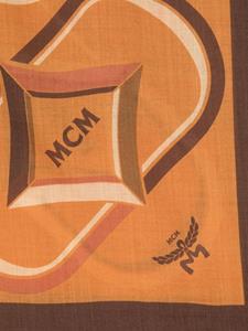 MCM Diamond Monogram wool scarf - Bruin