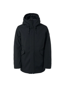 No Excess Winterjas Mid Long Fit Hooded Softshell Stretch Black  