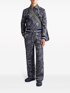 ETRO Broek met paisley-print - Blauw