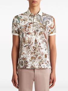 ETRO Poloshirt met paisley-print - Wit