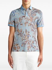 ETRO Poloshirt met paisley-print - Blauw