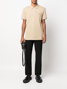 Lacoste Poloshirt met logo-applicatie - Beige