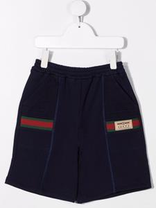 Gucci Kids Shorts met logopatch - Blauw