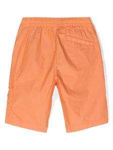 Stone Island Junior Compass-badge cargo shorts - Oranje