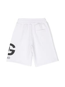 Dolce & Gabbana Kids Katoenen shorts met logoprint - Wit