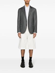 Thom Browne logo-pull-tab cotton shorts - Wit