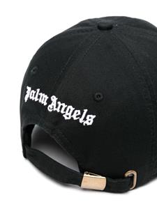 Palm Angels Pet met geborduurd logo - Zwart