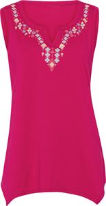 Your Look... for less! Dames Shirttop pink/hemelblauw Größe