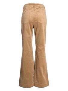 Tout a coup flared corduroy trousers - Bruin