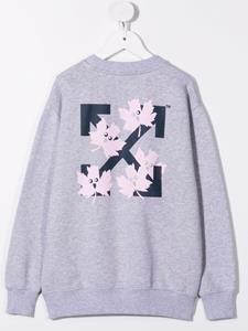Off-White Kids Sweater met logoprint - Grijs