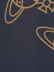 Vivienne Westwood Orb-pattern two-tone scarf - Blauw