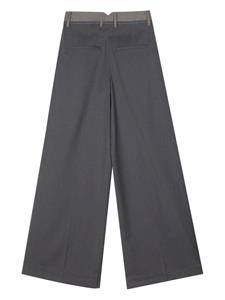 REMAIN wide-leg tailored trousers - Grijs