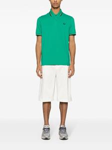 Fred Perry logo-embroidered cotton polo shirt - Groen