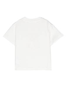 Palm Angels Kids teddy bear-print cotton T-shirt - Wit