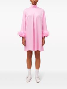 Sleeper Party mini-jurk met veren afwerking - Roze