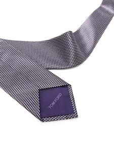 TOM FORD twill-weave silk tie - Paars