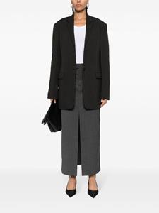 Filippa K front-slit tailored maxi skirt - Grijs