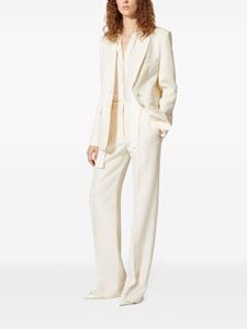 Valentino Crepe Couture broek met jacquard - Wit