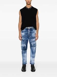 Dsquared2 Big Brother patchwork jeans - Blauw