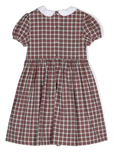 Ralph Lauren Kids tartan cotton dress - Rood