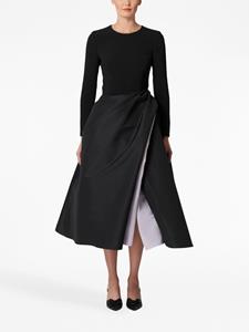 Carolina Herrera Gelaagde midi-jurk - Zwart