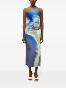 Simkhai Hansel midi-jurk met abstracte print - Blauw