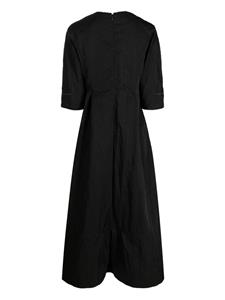 SHIATZY CHEN Midi-jurk met bloemenknopen - Zwart