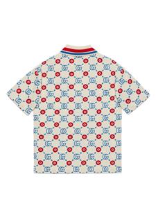 Gucci Kids GG-monogram polo shirt - Wit